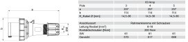 PC ELECTRIC 033-4 CEE-Stecker 3P 63A 4h gerade 110V IP67 TWIST