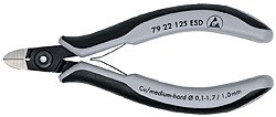 KNIPEX 79 22 125 ESD Praezisions-Elektronik-Seitenschneider E