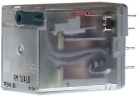 TELE-HAASE RM 024LD-N Miniaturrelais, 24VDC, 4 Wechsler, LED, Freilaufdiode