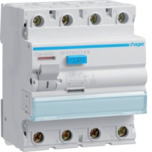 HAGER ASelektiver- FI-Schalter 4P 40A 100mA S/A-VS