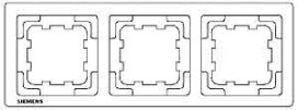 SIEMENS LP 5TG1323 Delta Style Rahmen 3-fach titanweiß