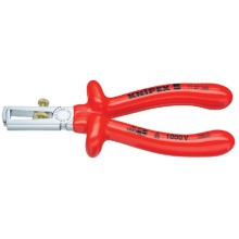 KNIPEX 11 07 160 Abisolierzange verchromt 160mm