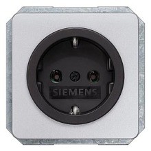 SIEMENS LP 5UH1063 Delta Profil Steckdosenabdeckung+KI sil