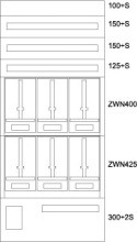 EATON BPZ-MES-EN-800/17-6Z Zaehlerverteiler-Montageeinsatz OOE, S