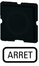 EATON 317TQ25 Tastenplatte schwarz, ARRET