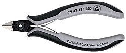 KNIPEX 79 32 125 ESD Praezisions-Elektronik-Seitenschneider E