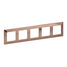 LEGRAND 754165 Vlife 5Fach Rahmen Kupfer