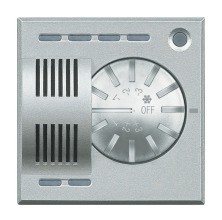 BTICINO HC4692FAN Fan Coil Thermostat aluminium