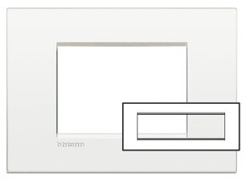 BTICINO LNC4807BN LL-Air Rahmen Pure White 7-Mod