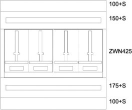 EATON BPZ-MES-TN-1000/10-4Z Zaehlerverteiler-Montageeinsatz Tirol