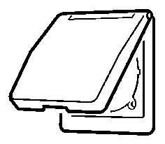 JUNG CD590BFKLRT Klappdeckel bruchsicher