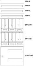 EATON BPZ-MES-STN-800/20-6Z-STW Zaehlerverteiler-Montageeinsatz ST