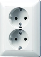 JUNG AS5020UWW chuko-Steckdose 2-fach