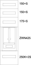 EATON BPZ-MES-KN-400/12-1Z Zaehlerverteiler-Montageeinsatz K