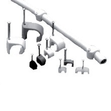 DIETZEL TC 5-7/20 GR tiftschelle PP grau, f. Kabel 5-7mm, Stahlnagel 20mm