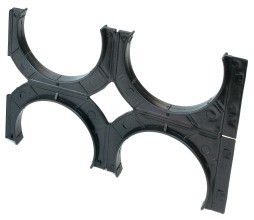 DIETZEL KSA 110/4 D Kabelschutzrohr Abstandhalter, schwarz