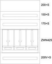 EATON BPZ-MES-VN-800/12-3Z Zaehlerverteiler-Montageeinsatz V