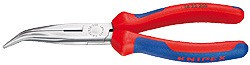 KNIPEX 26 22 200 SB Flachrundzange+Schneide, poliert 200mm