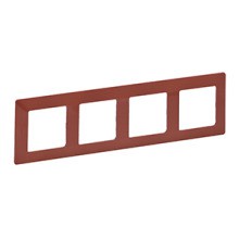 LEGRAND 754074 Vlife 4Fach Rah. Terracotta