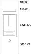 EATON BP-O-BN-400/10-1Z Aufputz-Zaehlerverteiler BL