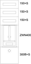 EATON BPZ-MES-BN-400/12-1Z Zaehlerverteiler-Montageeinsatz BL