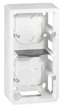 LEGRAND 080282 MSC AP-Gehaeuse 2x2mod vert. weiss