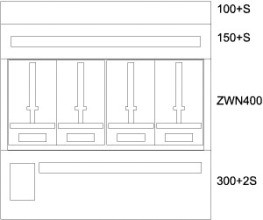 EATON BPZ-MES-EN-1000/10-4Z Zaehlerverteiler-Montageeinsatz OOE, S