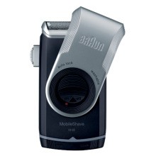 BRAUN M90 Rasierer Pocket, Batterie,silber-schwarz