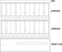 EATON BPZ-MES-STN-1200/12-10Z-STW Zaehlerverteiler-Montageeinsatz ST