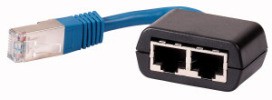 EATON DX-SPL-RJ45-2SL1PL FU Splitter (RJ45, 2 Buchsen/1 Stecker)