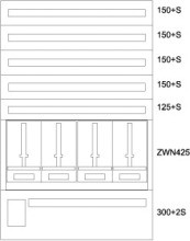 EATON BP-O-EN-1000/15-4Z Aufputz-Zaehlerverteiler OOE, S