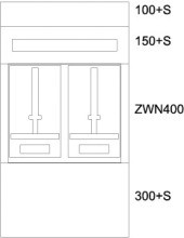 EATON BP-U-3S-NN-600/10-2Z Unterputz-Zaehlerverteiler NOE