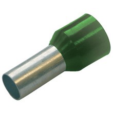 HAUPA 270038 Aderendhülse 6mm² L=12mm isoliert grün verzinnt