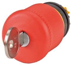 EATON enangebot rund um die Not-Halt und Not-aus Taster. Frontelemente gibt es in diversen Formen, m