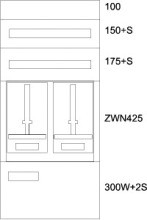 EATON BP-U-3S-WN-600/12-VZ-2Z Unterputz-Zaehlerverteiler Wien