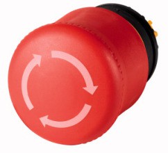 EATON enangebot rund um die Not-Halt und Not-aus Taster. Frontelemente gibt es in diversen Formen, m