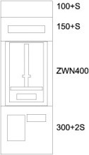 EATON BPZ-MES-EN-400/10-1Z Zaehlerverteiler-Montageeinsatz OOE, S