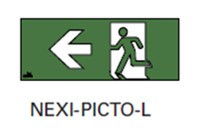 EATON NEXITECH LED PICTO LEFT Piktogramm zum einlegen Links ISO7010 Ei