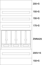 EATON BPZ-MES-VN-800/15-3Z Zaehlerverteiler-Montageeinsatz V