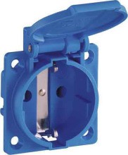 ABL-SURSUM 1461-050 Eb-Schuko-Steckdose Blau