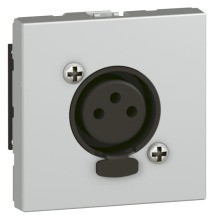 LEGRAND 079255 MSC XLR-Buchse 3polig 2mod alu