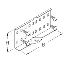 DIETZEL LGVH 100S Kabelleiter-Verbinder-Horiz.Svz.