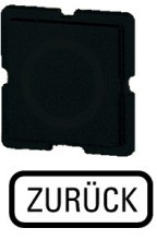 EATON 191TQ25 Tastenplatte schwarz, ZURÜCK