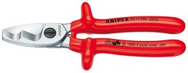 KNIPEX 95 17 200 Kabelschere verchromt 200mm