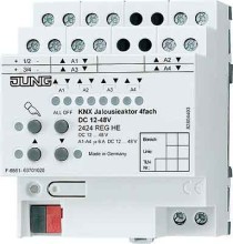 JUNG 2424REGHE KNX Jalousieaktor 4-fach DC 12-48 V