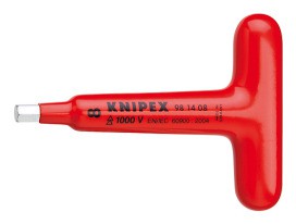 KNIPEX 98 14 08 Schraubendreher mit festem T-Griff 120mm