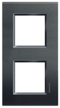 BTICINO LNA4802M2AR Light Rahmen ANTHRAZIT 2x2-mod
