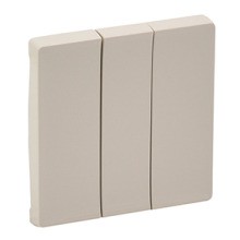 LEGRAND 755031 Vlife Wippe 3Fach Schalter Mw