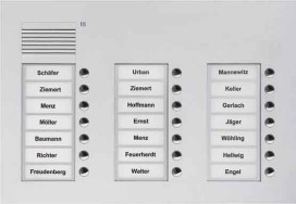 TCS PUK21/3-EN Audio Außenstation Puk 21 Tasten 3-Spaltig UP Silber