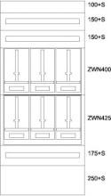 EATON BP-U-3S-TN-800/17-6Z Unterputz-Zaehlerverteiler Tirol